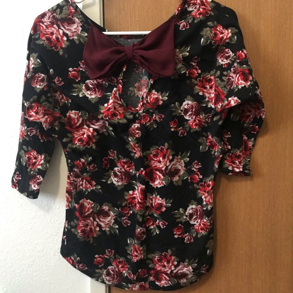 Flower pattern shirt
